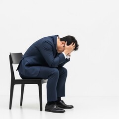 businessman sitting on the floor