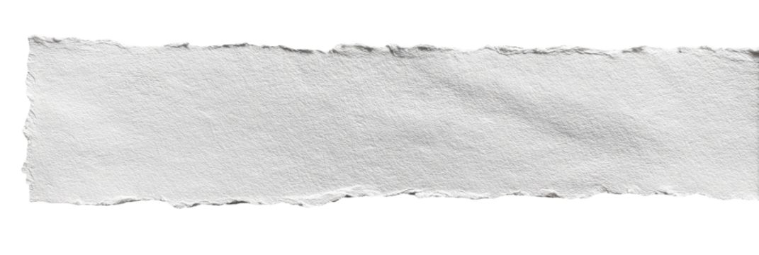Ripped white paper strip (3)