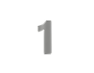 3D Render of Number One
