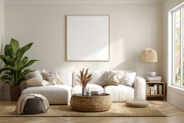 mockup, frame, poster, wall, template, artwork, blank, white, background, room, livingroom, house, decor, design, modern, minimal, minimalism, empty, copyspace, presentation, print, interior, contempo