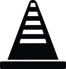 Speed Breaker Speed Bump Silhouette Vector Art Illustration