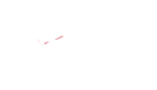 Two pale pink pixelated limbs, possibly hands or claws, against a black background