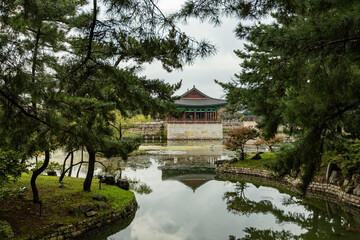 Obraz premium Donggung Palace & Wolji Pond in Gyeongju ancient catital of South Korea