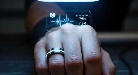 Futuristic Smart Ring  with AR Design