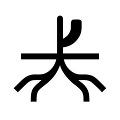 vector illustration of a cross symbol