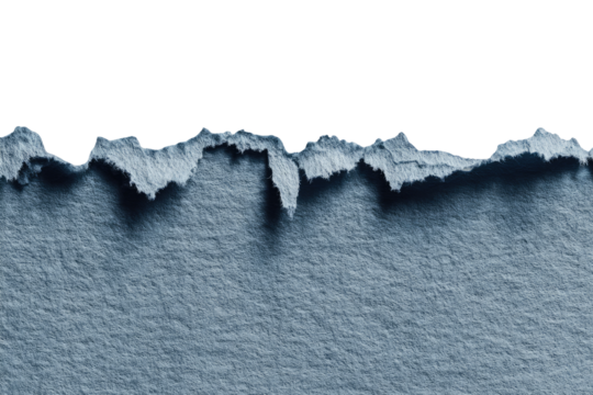Ripped paper edge, muted grey-blue