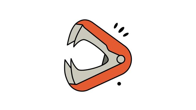 Animated stapler remover character on white background, suitable for office related designs, school presentations, or stationery product promotions with a fun twist.