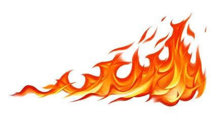 Orange flame graphic design