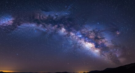 Vast expanse of night sky, Milky Way galaxy