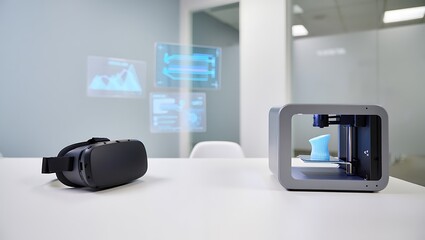 Futuristic Holographic Displays Interact with Modern 3D Printing Technology