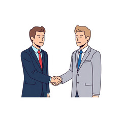 two businessmen shaking hands