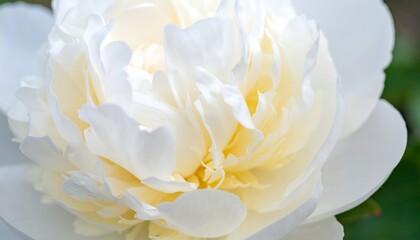 Obraz premium Close-up of a delicate white peony