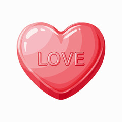 Sweet Heart Candy With Love Message Perfect For Valentine's Day Celebration