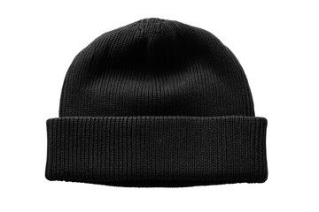 Dark gray ribbed knit beanie (3)