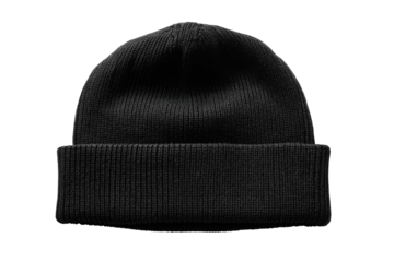 Dark gray ribbed knit beanie (3)