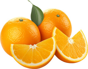 oranges on a white background