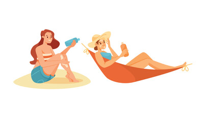 Relaxing beach day with friends in a beautiful tropical setting, surrounded by nature