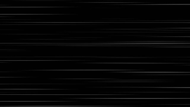 Right to Left speed lines moving with alpha channel. Abstract speed lines animation. speedline stock video Animation of Comic speed lines background texture pattern effect in cartoon concept. 4k