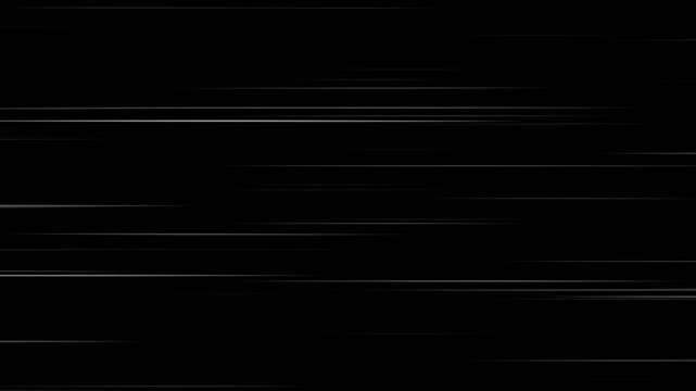 Right to Left speed lines moving with green Screen for Chroma keying. comic anime action speedline stock video Animation of Comic speed lines background Horizontal line motion 