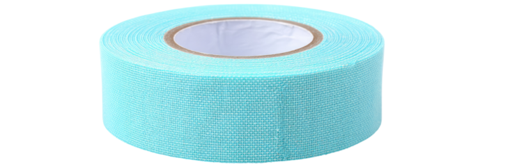 Rolled light teal fabric tape