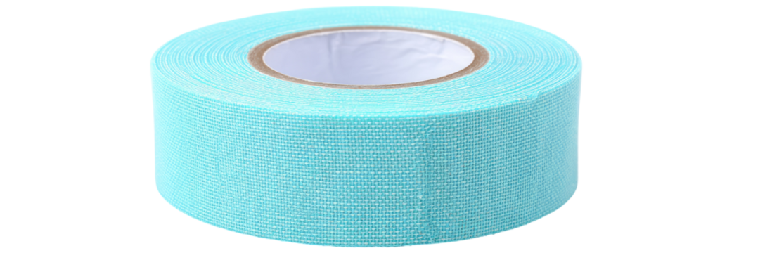 Rolled light teal fabric tape