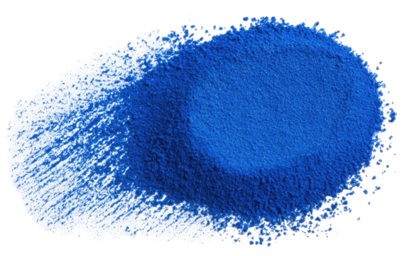 Abstract, textured, cobalt blue and white paint splatter