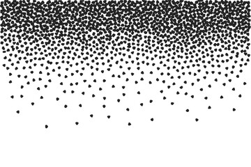 Black dots cascading downwards on a white background © MDMINTU