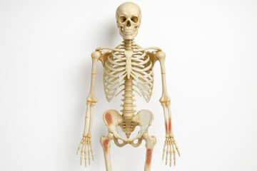 Human Skeleton Model, Anatomy Illustration for Education or Medical Purposes