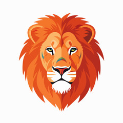 Obraz premium Majestic Lion Portrait Fierce King of the Jungle with Vivid Mane