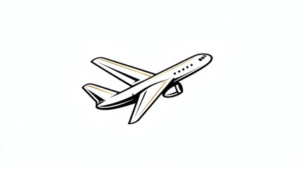 Simple airplane graphic