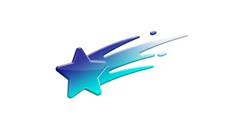 Obraz premium Shooting star graphic design element
