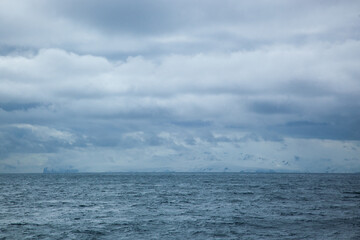 Antarctica on a cloudy day