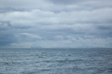 Ocean and a cloudy sky