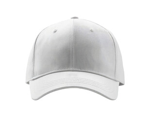 Blank white baseball cap, front view (6)
