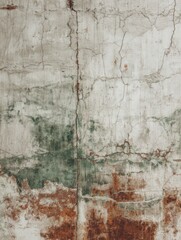 Textured Wall With Peeling Paint and Cracks Showcases Age and History in a Rustic Space