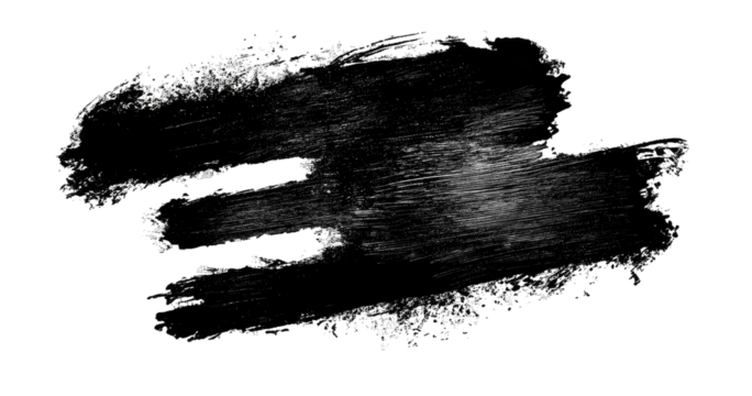Abstract black paint splash