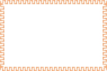 Unique Orange Frame, Photo Frame, Unique Border Frame with White Background, Unique Frame, Amaizing Frame, Simple Frame