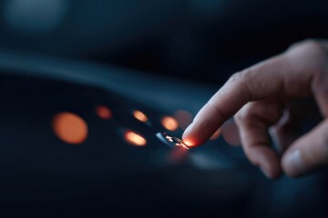 Softly illuminated buttons respond to touch, showcasing advanced