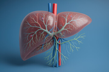 Human Liver Anatomy Illustration: Structure, Vessels, and Function [Illustration]
