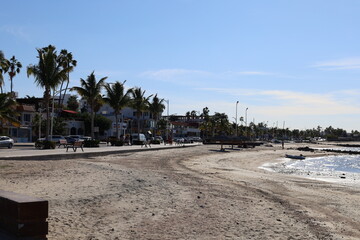 gorgeous beach view in la paz mexico