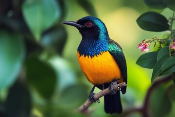 Colorful Bird Perched on a Branch