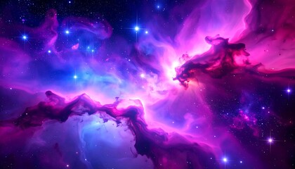 Vibrant cosmic nebula (4)