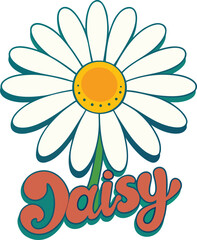 vector illustration of a daisy