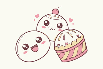 Emoji big set. Vector