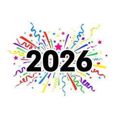 Explosion of color and confetti isolated on transparent background transparent background