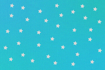 Sparkling teal background with scattered white stars