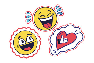 Emoji big set. Vector