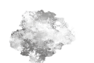 Abstract grayscale watercolor blot