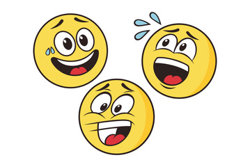 Emoji big set. Vector