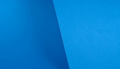 Two shades of vibrant blue paper